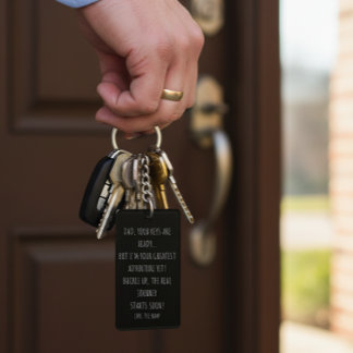 Geschenk für Vater-to-be Note aus dem benutzerdefi Schlüsselanhänger