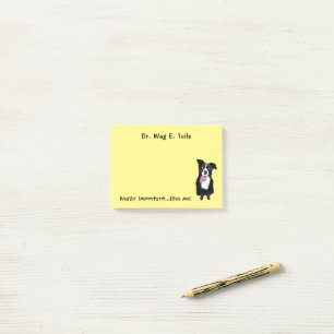 Geschenk für Veterinäre Grenzschutzbeamte Collie F Post-it Klebezettel