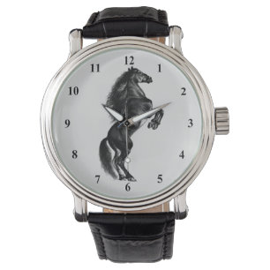 Geschenk für Wildpferde Armbanduhr