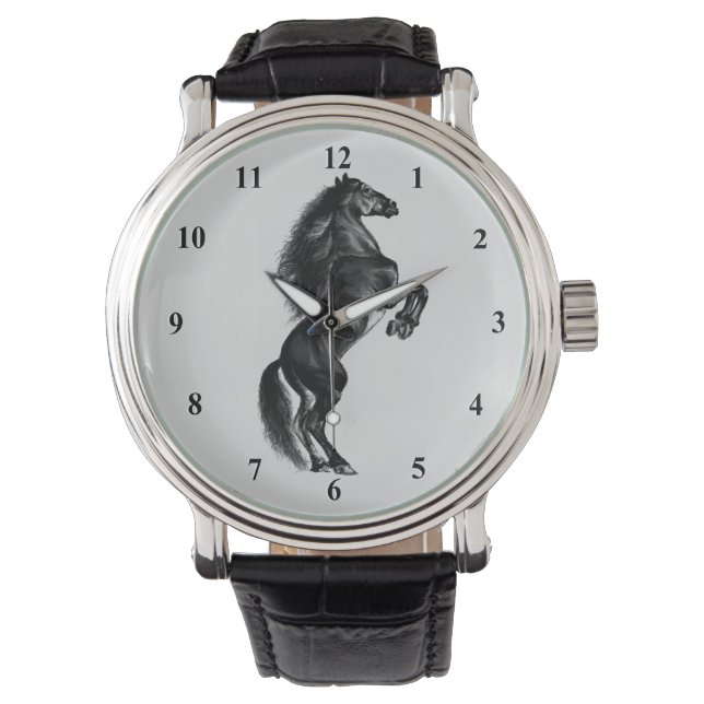 Geschenk für Wildpferde Armbanduhr (Vorderseite)