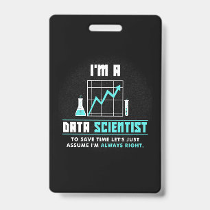 Geschenk für Wissenschaftler Ich bin ein Datenwi Ausweis