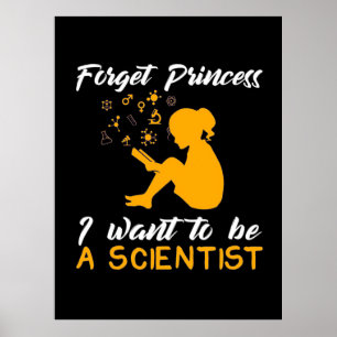 Geschenk für Wissenschaftler Ich bin ein zukünft Poster