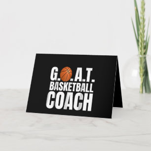 Geschenk für Ziegen Basketballtrainer Karte