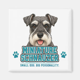 🐾 Geschenk für Zwergschnauzer-Liebhaber 🐾 Magnet
