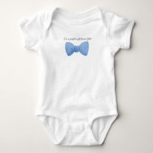 Geschenk Gottes Babyjunge Baby Strampler (Vorderseite)