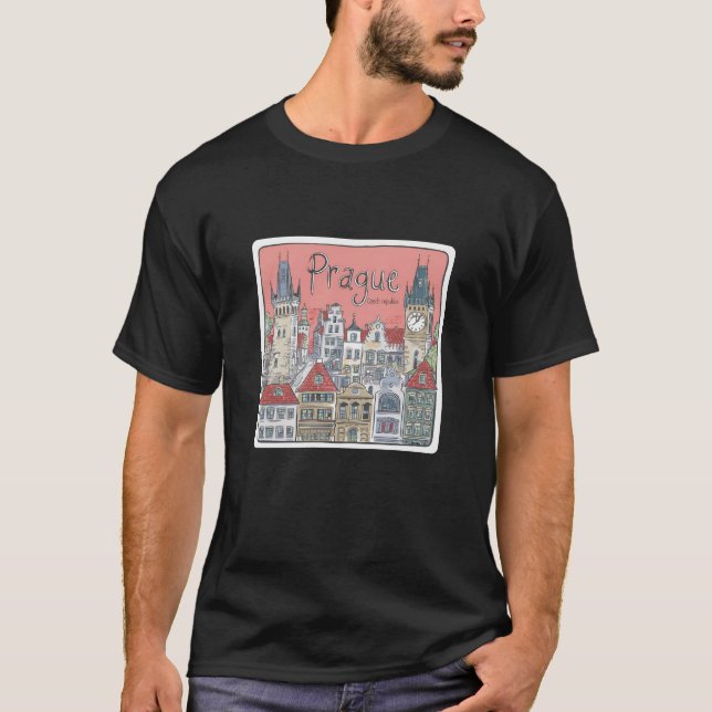 Geschenk Idee für Prag Fans T-Shirt (Vorderseite)
