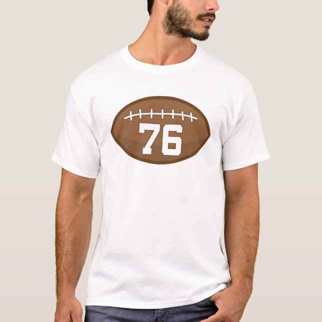 Geschenk-Idee Fußball-Jersey-Zahl-76 T-Shirt (Vorderseite)