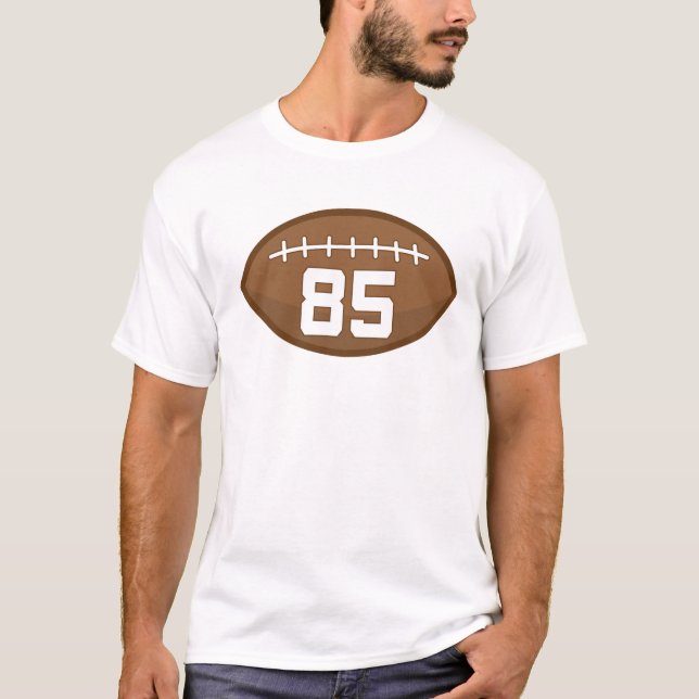 Geschenk-Idee Fußball-Jersey-Zahl-85 T-Shirt (Vorderseite)