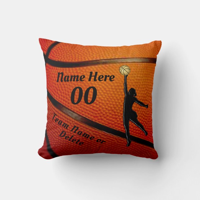 Geschenk-Ideen für Mädchen Basketball-Team, Kissen (Vorderseite)