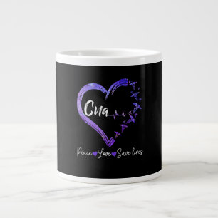 Geschenk  Liebe CNA Liebe für den Frieden Rette Le Jumbo-Tasse
