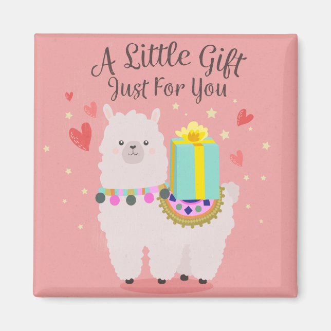 Geschenk Llama Magnet (Vorne)