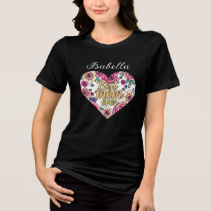 Geschenk Luxus Floral Modern Collection Tri-Blend Shirt