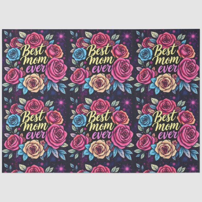 Geschenk Luxus Floral Popular Collection Seidenpapier (Vorderseite)