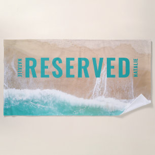 Geschenk Meer und Sand Sommerurlaub Strandtuch