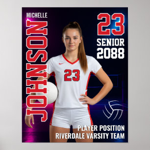 Geschenk mit Foto für Volleyballspieler der Senior Poster