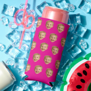 Geschenk nach Maß, Personalisiertes Gesicht, Foto, Selters Dosenkühler