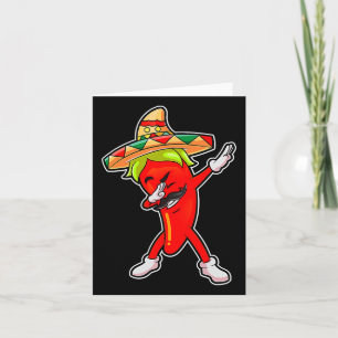 Geschenk Niedlichen Chili Dabbing Pfeffer Mexican Karte