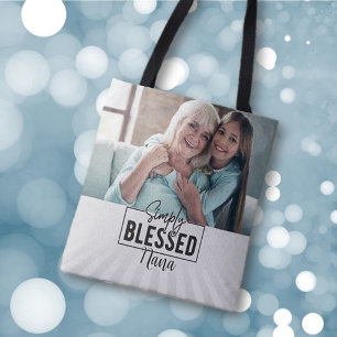 Geschenk! Personalisierter "Einfach gesegnet"-Glau Tasche