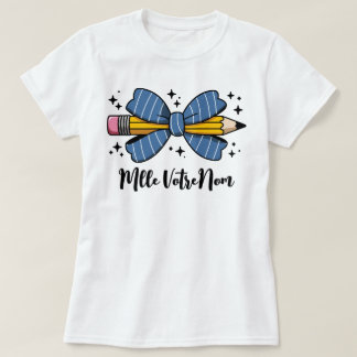 Geschenk Personalisierter Name Schmetterlingsknote T-Shirt