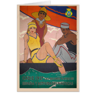 Geschenk Plakat Cadiz Vintage Tourismus