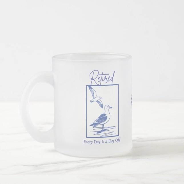 Geschenk Rentner-Reisemug Mattglastasse (Links)