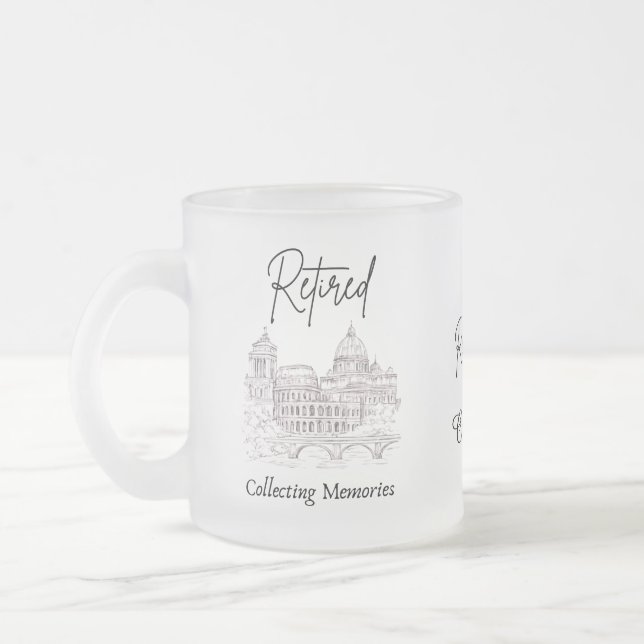 Geschenk Rentner-Reisemug Mattglastasse (Links)