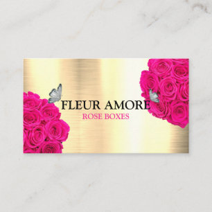 Geschenk Rosen Boxen Blumen Blumenbox Visitenkarte