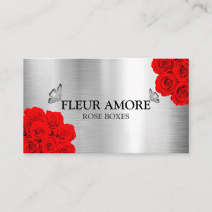 Geschenk Rosen Boxen Blumen Blumenbox Visitenkarte