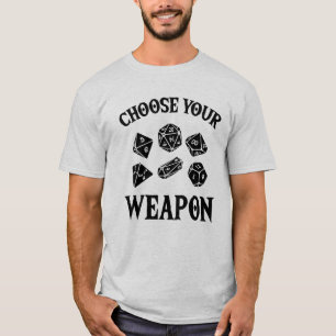 Geschenk RPGgamerswaffenwürfel RPG LARP T-Shirt
