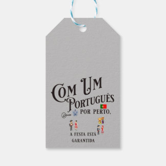 Geschenk Tag Com um Portugues por perto Geschenkanhänger