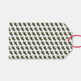 Geschenk-Tag - Holly-Blätter und Berries Geschenkanhänger