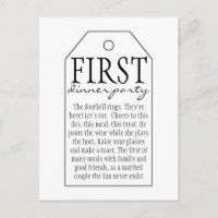 Geschenk-Tag Weinflasche - Erstes Party