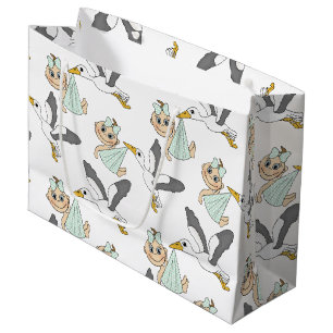 Geschenk-Tasche der Babyparty-/Geburt - groß, Große Geschenktüte