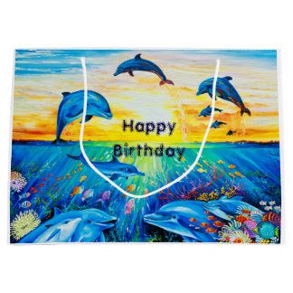 Geschenk-Tasche glatt Große Geschenktüte