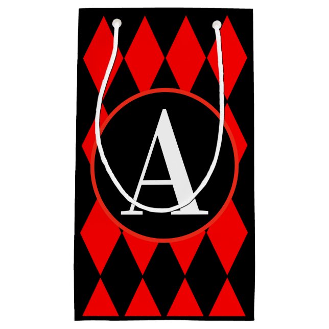 Geschenk-Tasche - kleiner, glatter HARLEKIN u. Kleine Geschenktüte (Vorderseite)