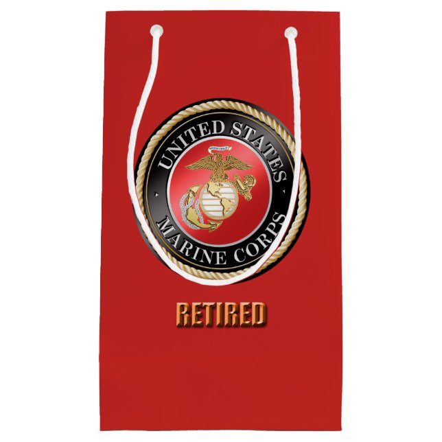 Geschenk-Tasche USMC Retireed Kleine Geschenktüte (Vorderseite)