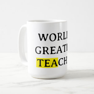 Geschenk-Tasse 'Bester Lehrer der Welt' zur Lehrer Kaffeetasse