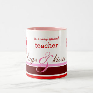 Geschenk-Tasse des Valentines Tagesfür Lehrer ode Zweifarbige Tasse