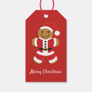 Geschenk-Umbau des Sankt-Lebkuchen-Mann-  Geschenkanhänger