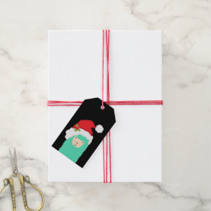 Geschenk-Umbauten Weihnachtslama-Sankt Emoji Geschenkanhänger
