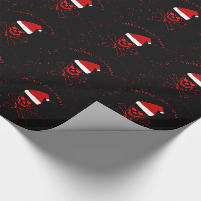 Geschenk-Verpackung/Schädel Geschenkpapier (Ecke)