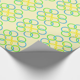 Geschenk-Verpackung - schneidene Ringe Geschenkpapier