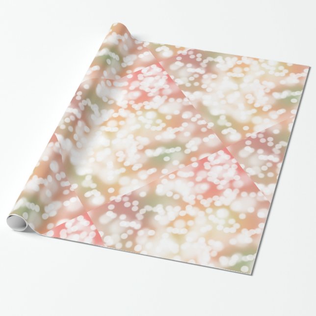 Geschenk-Verpackungs-Aquarell PastellBokeh Geschenkpapier (Ungerollt)