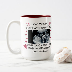 Geschenk vom Baby für Mommy, Baby Ultraschall Zweifarbige Tasse