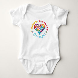Geschenk vom Baby, glücklich Geburtstag Großvater Baby Strampler