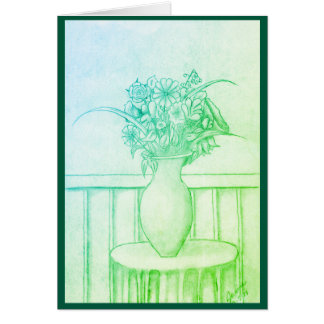 Geschenk von Blume - Grün