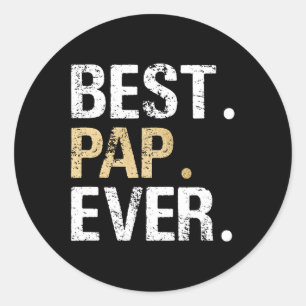 Geschenk von Grandtochter Grandson Best Pap Runder Aufkleber
