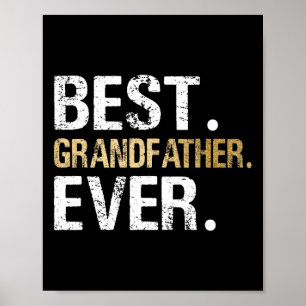 Geschenk von Grandtochter Grandson Bester Großvate Poster