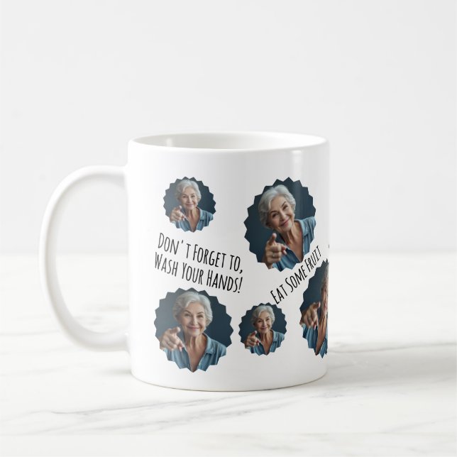 Geschenk von Mama an Sohn oder Tochter Student Kaffeetasse (Links)