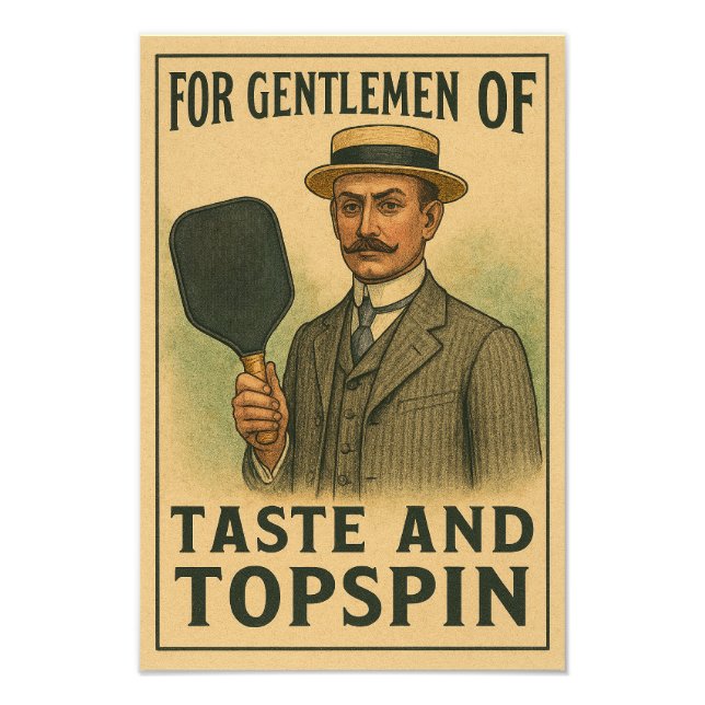 Geschenk von Pickleball für Gentlemen des Geschmac Fotodruck (Vorne)